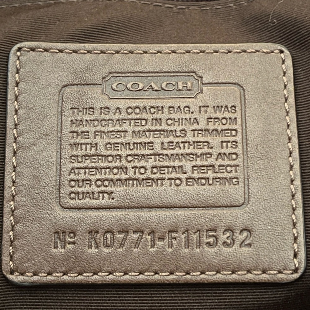 Coach soho khaki studded signature shoulder bag - Picture 10 of 12